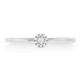 0.07ct 14k White Gold Diamond Lady's Ring